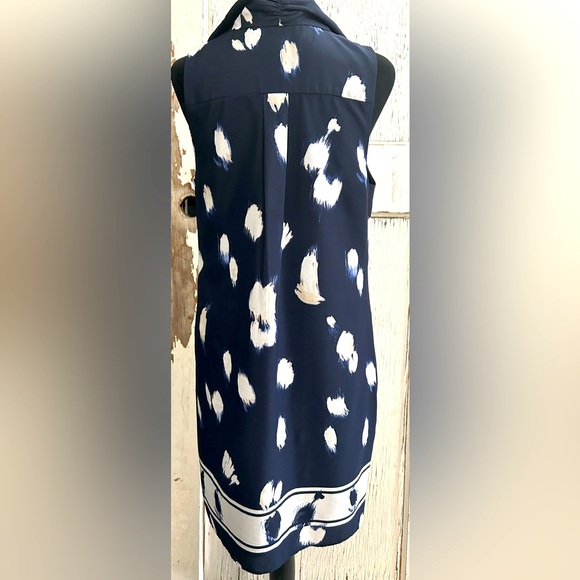 Banana Republic Blue & White Dress- medium🪻🪻 - Picture 4 of 5